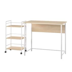 Berg Ave. Desk With Rolling Cart - Room & Joy -Room & Joy GUEST 020c0b8b 136f 419e bdd3 08e7822c16a8