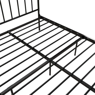 Remi Metal Platform Bed Frame Black - Room & Joy 11 Remi Metal Platform Bed Frame Black - Room & Joy - Image 9