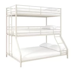 Twin/Twin/Full Zeke Triple Metal Bunk Bed - Room & Joy -Room & Joy GUEST 08b5df5a f233 4306 a8e7 69c98cab9b09