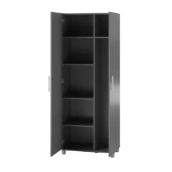 Cabell Tall Asymmetrical Cabinet Graphite Gray - Room & Joy -Room & Joy GUEST 0987c938 80a8 4492 9378 7e496ca5c3ad