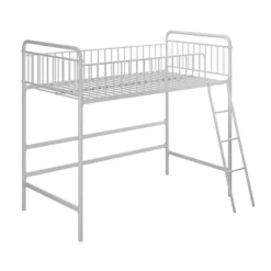 Twin Kaila Metal Loft Bed White - Room & Joy -Room & Joy GUEST 0a2f2e2f 7b96 4b82 978d 208d5c4138c6