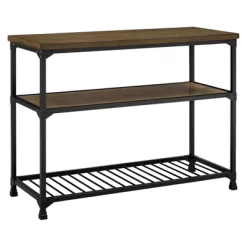 Glenda Multifunction Console Table Antique Oak/Black - Room & Joy -Room & Joy GUEST 0cd70b70 a06d 4a9d ba48 4349c5793cb0