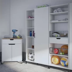 36" Vario 1 Door Wide Storage Cabinet White - Room & Joy -Room & Joy GUEST 10e2c811 f17b 44b8 9219 600215ae6c99