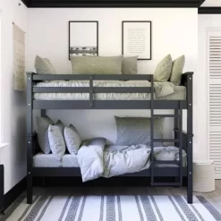 Twin Over Twin Miller Wood Bunk Bed - Room & Joy
