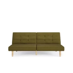 Bowie Upholstered Futon - Room & Joy -Room & Joy GUEST 123f6f01 0671 49f7 874b a91ad82e0054