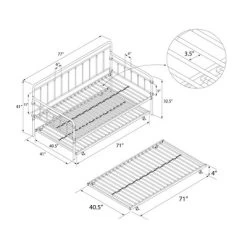 Twin Waldorf Metal Daybed/Trundle - Room & Joy -Room & Joy GUEST 13fd3791 b891 48f0 8c2e 8878db101509