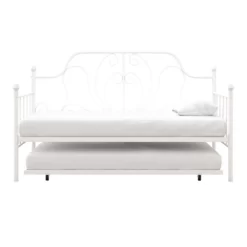 Twin Leila Metal Daybed And Trundle White - Room & Joy -Room & Joy GUEST 15811312 71a8 4da3 bd8f 19538c898d18