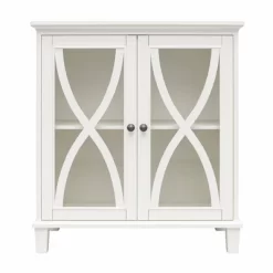 Catrin Accent Cabinet With Glass Doors - Room & Joy -Room & Joy GUEST 15acea98 2b02 42ca 9d4e e2e246547a29