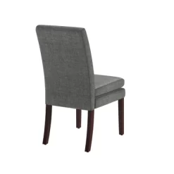Set Of 2 Cale Upholstered Dining Chairs Gray Linen With Dark Base - Room & Joy 15 Set Of 2 Cale Upholstered Dining Chairs Gray Linen With Dark Base - Room & Joy -Room & Joy GUEST 17d2db40 6390 4662 8a29 abdc26cc7055