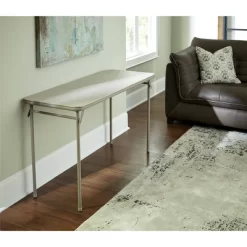 Front Page 39 20" X 48" Vinyl Top Folding Table - Room & Joy