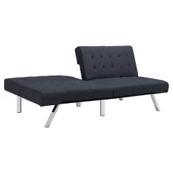 Eve Velvet Upholstered Convertible Futon - Room & Joy -Room & Joy GUEST 1a9a8bf6 2213 4190 b163 5ea8e1781e4d
