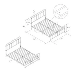 Waldorf Metal Bed - Room & Joy -Room & Joy GUEST 1d6d3952 641b 4796 9aef f458cb803853