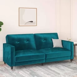 Eliza Pin Tufted Futon - Room & Joy