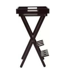 Wood Folding Wine Rack With Removable Tray Espresso - Room And Joy -Room & Joy GUEST 1efdb66e adac 4e5e 9608 b88a7be58774