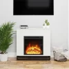 Faris Fireplace Mantel White - Room & Joy -Room & Joy GUEST 200dbcc3 355c 4f3c bfaf c43431bd5f69