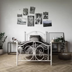 Twin Kids' Bombay Metal Bed White - Room & Joy -Room & Joy GUEST 20a618ff e809 4c83 a175 ed4bdb6f8d14