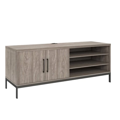 Somerton Credenza TV Stand For TVs Up To 70" Light Brown Oak - Room & Joy 4 Somerton Credenza TV Stand For TVs Up To 70" Light Brown Oak - Room & Joy - Image 2