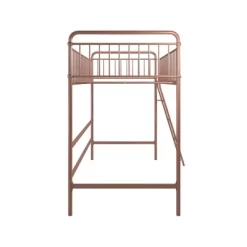 Twin Kaila Metal Loft Bed Rose Gold - Room & Joy -Room & Joy GUEST 22082361 e274 4702 9033 8088ffa6702a