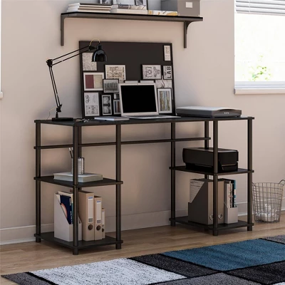 Agate Toolless Double Pedestal Computer Desk - Room & Joy 4 Agate Toolless Double Pedestal Computer Desk - Room & Joy - Image 2