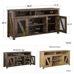 Landson TV Stand For TVs Up To 60" Rustic - Room & Joy -Room & Joy GUEST 247c9c92 02ec 4f32 8cf4 d5e0d71edc7a