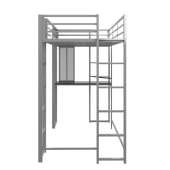 Twin Adele Loft Bed With Desk Silver - Room & Joy -Room & Joy GUEST 25306ed4 50ad 45ec b417 86ced7dd37b6