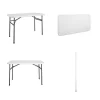 4' Straight Folding Multi-Purpose Utility Table White - Room & Joy -Room & Joy GUEST 2641507c ffa3 491e a7da f7fe99f6e847