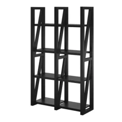 60" Liberty Bookshelf/Room Divider Black - Room & Joy -Room & Joy GUEST 2698d7cf 1834 49e5 a07a 973470d54107