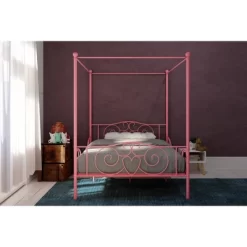 Full Clara Metal Bed Pink - Room & Joy -Room & Joy GUEST 276ba2ab af38 4434 b443 ff5cdf86fb0d