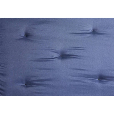 Full 8" Jayce Thermobonded High Density Polyester Fill Futon Mattress Blue - Room & Joy 6 Full 8" Jayce Thermobonded High Density Polyester Fill Futon Mattress Blue - Room & Joy - Image 5