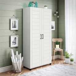 Portford 36" Wide 2 Door Shiplap Cabinet White - Room & Joy -Room & Joy GUEST 27e3f120 c799 4f85 8efd 3293da593bcb