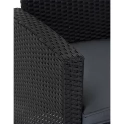 4pc Malmo Resin Wicker Patio Deep Seating Conversation Set Gray/Black - Room & Joy -Room & Joy GUEST 29080a3f 48d8 4a6f 8309 1628705044ac