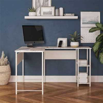 Woodbury L Desk Terrazzo - Room & Joy 5 Woodbury L Desk Terrazzo - Room & Joy - Image 3