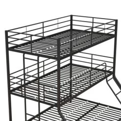 Twin/Twin/Full Zeke Triple Metal Bunk Bed - Room & Joy -Room & Joy GUEST 2e2cb432 3b32 493e 8cdd a0c2b0574759