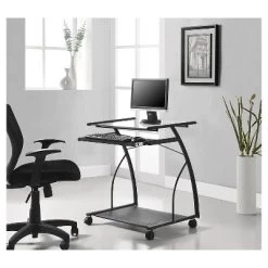 Edgeview Mobile Computer Desk - Black - Room & Joy -Room & Joy GUEST 351781e5 817c 4ecb 95e8 a56ca6fde82c