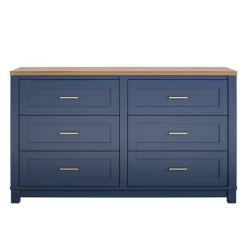 Henry 6 Drawer Walnut Top Wide Dresser Navy - Room & Joy 14 Henry 6 Drawer Walnut Top Wide Dresser Navy - Room & Joy -Room & Joy GUEST 35349e70 b648 4ca0 97a7 38da429e537e
