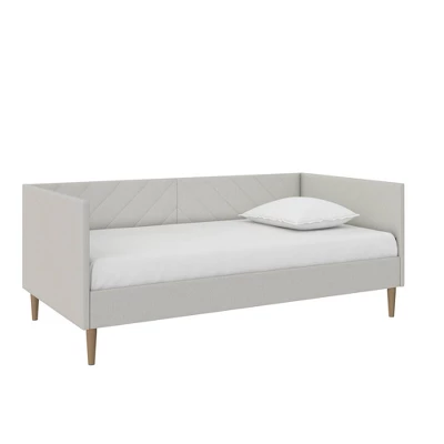 Valerian Upholstered Daybed Gray Linen - Room & Joy 16 Valerian Upholstered Daybed Gray Linen - Room & Joy - Image 14