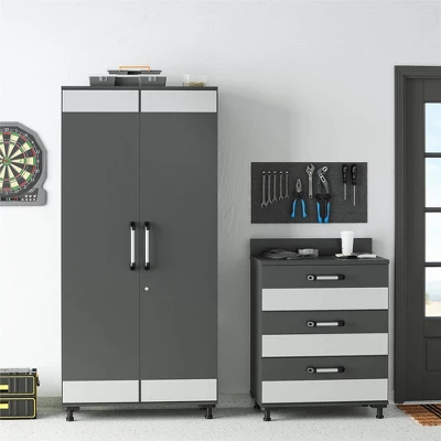 Boss 3 Drawer Storage Cabinet Gray - Room & Joy 3 Boss 3 Drawer Storage Cabinet Gray - Room & Joy