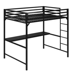 Full Max Metal Loft Bed With Desk - Room & Joy -Room & Joy GUEST 3b4b7129 1f66 4a0e 9de9 7eb9546f5d60