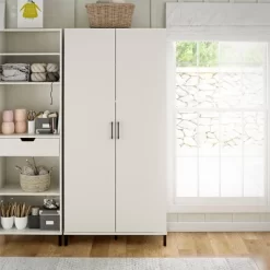 Front Page 23 36" Vario 2 Door Wide Storage Cabinet White - Room & Joy