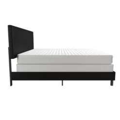 King Jena Faux Leather Upholstered Bed Black - Room & Joy -Room & Joy GUEST 3f2380ac eee2 4f6d a069 3d96886ee8f5