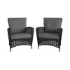2pk Steel Woven Wicker Lounge Chairs With Cushions - Black/Gray - Room & Joy -Room & Joy GUEST 409abdd8 f25e 4446 8ef8 524bce5f1091