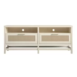 Latta TV Stand For TVs Up To 60" With Faux Rattan Ivory Oak - Room & Joy -Room & Joy GUEST 40f83427 3143 4cd9 9c8d 15e9c209b94d