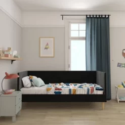 Twin Fabio Velvet Mid-Century Daybed - Room & Joy -Room & Joy GUEST 41966cb9 94f3 4a98 8754 4fbebe7cd246