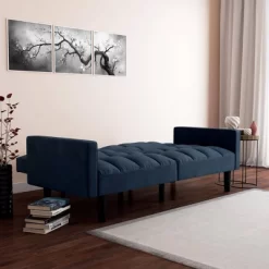 Holly Convertible Sofa Sleeper Futon With Arms - Room & Joy -Room & Joy GUEST 4333080b b910 4dfc b215 ea95b30c1cea