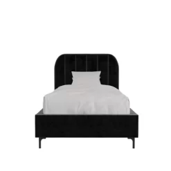 Cara Velvet Upholstered Bed - Room & Joy