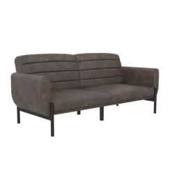 Ash Futon Distressed Faux Leather - Room & Joy -Room & Joy GUEST 4789f921 bd8f 4d5d b06b 6412e05a788c