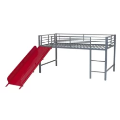 Kids' Melia Junior Metal Loft Bed With Slide - Room & Joy -Room & Joy GUEST 48f5afdb 17b5 4b8b b422 879876303d18
