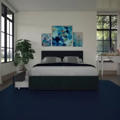 Rosalie Velvet Upholstered Bed W/Storage - Room & Joy -Room & Joy GUEST 4d441b3d 4d1e 4672 ad13 a52ab4153ce6