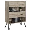 43" Seasons Retro Bookshelf With Bins Sonoma Oak - Room & Joy -Room & Joy GUEST 4f9dd032 aa0d 4299 ba58 07e13e015844