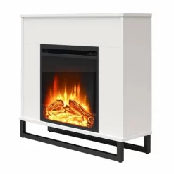 Faris Fireplace Mantel White - Room & Joy -Room & Joy GUEST 50527be4 4161 42a4 89b9 6e18eb3465bc